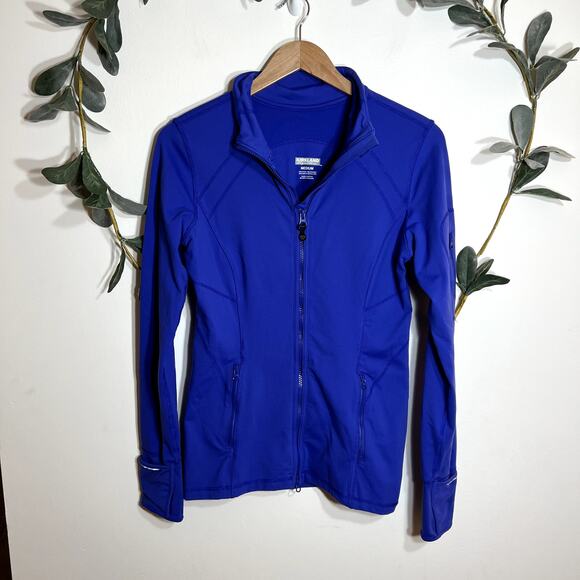 Kirkland Signature Blue Full Zip Athletic Sweatshirt - Picture 1 of 4